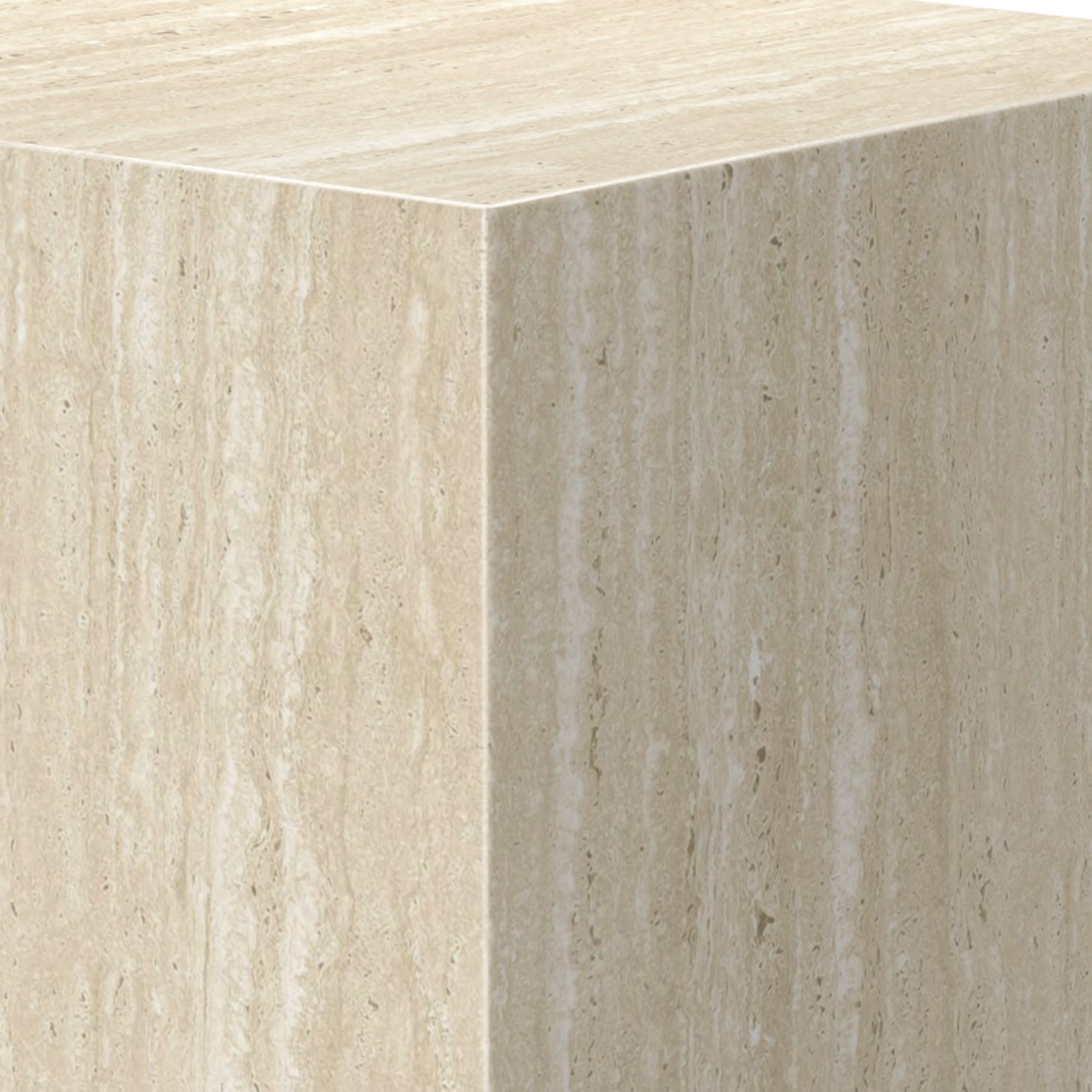 Artemis Square Accent Table Travertine