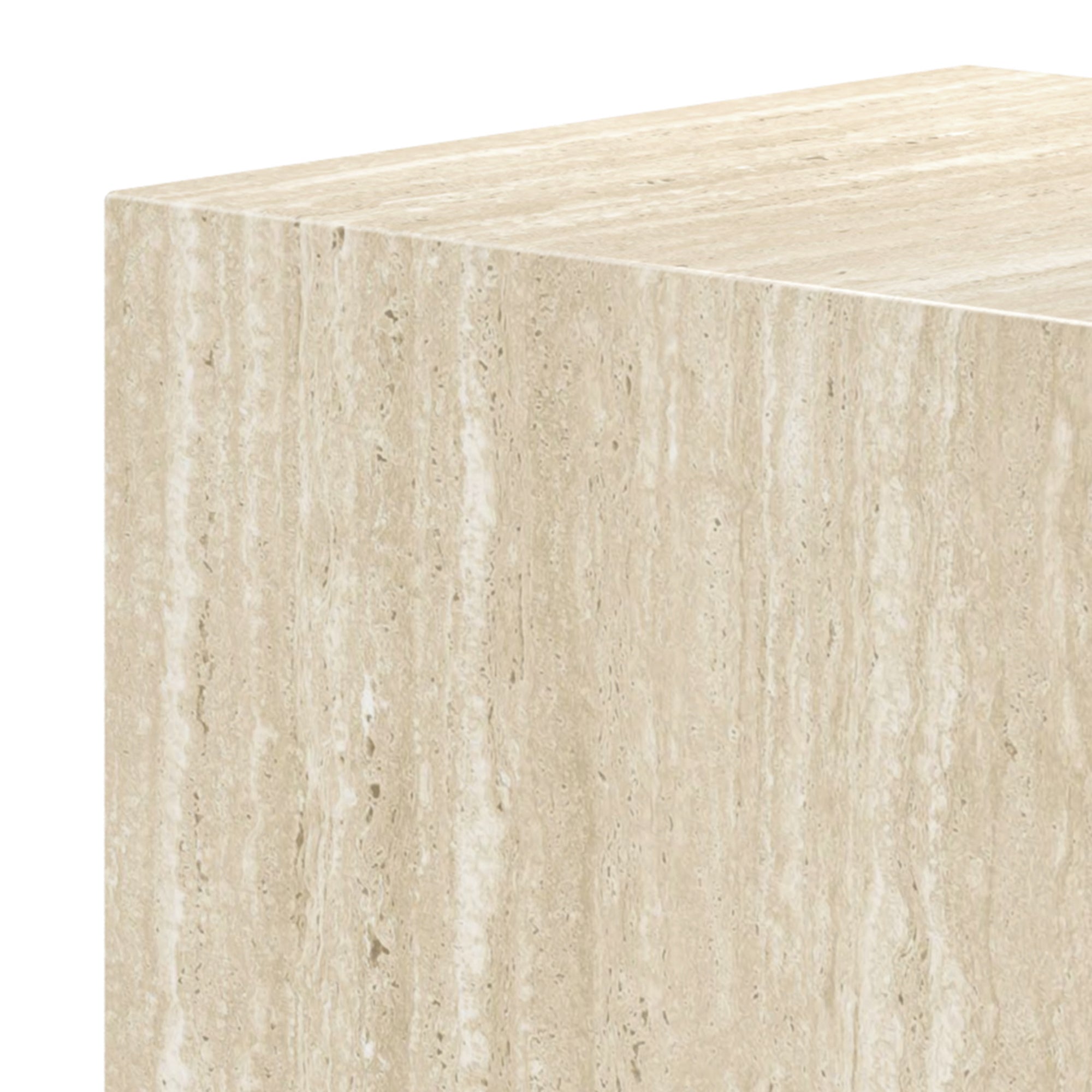 Artemis Square Accent Table Travertine