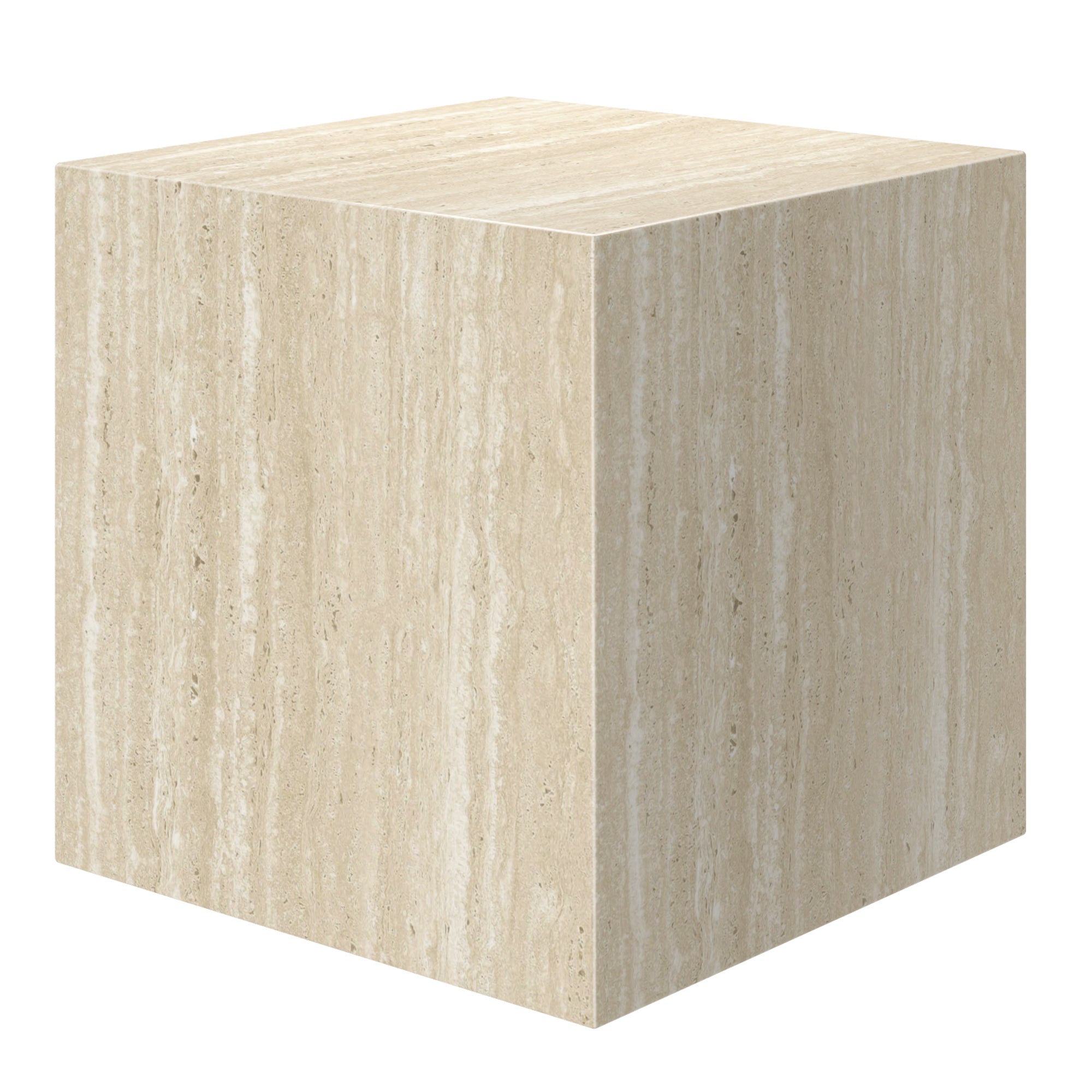 Artemis Square Accent Table Travertine
