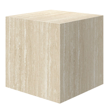 Artemis Square Accent Table Travertine