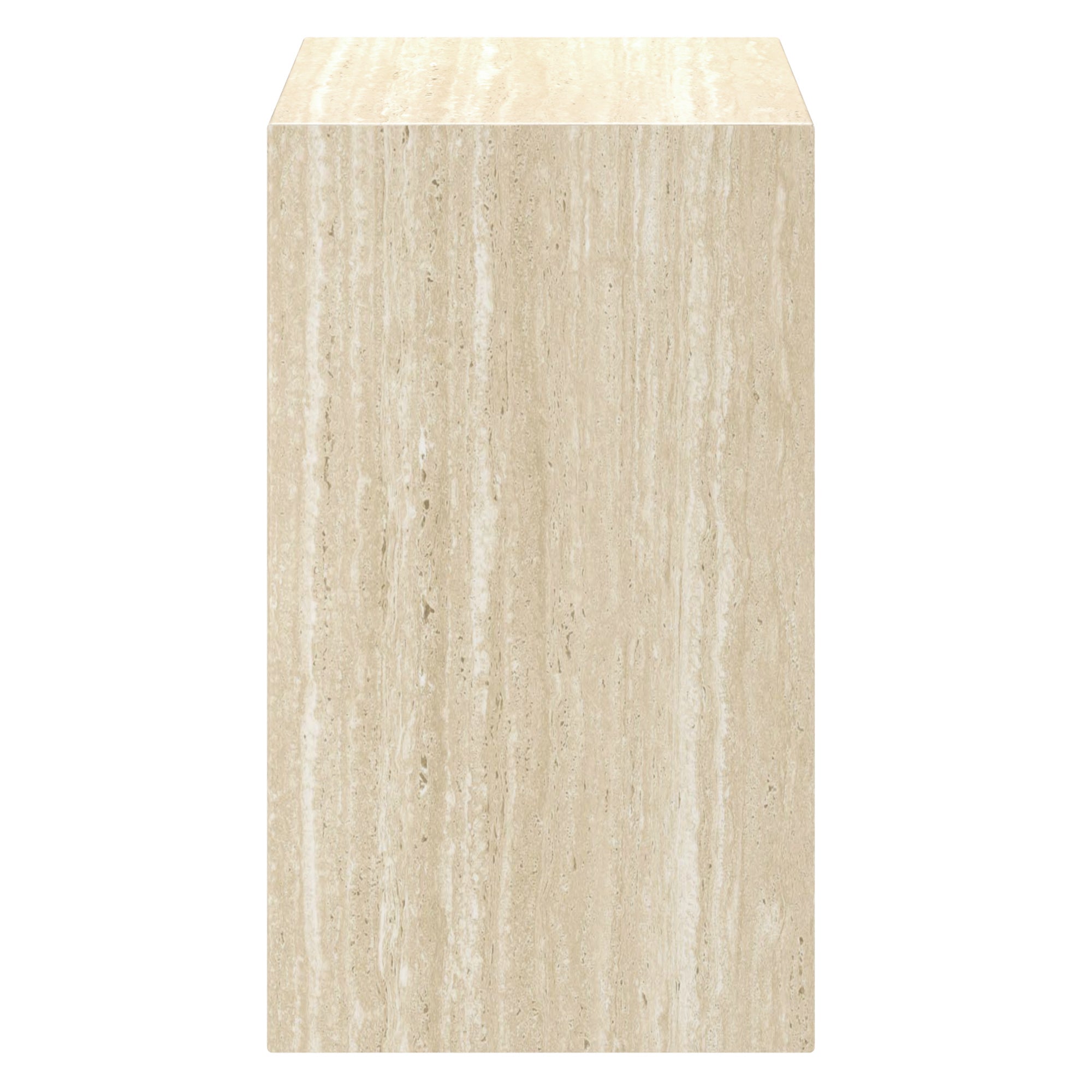Artemis Tall Accent Table Travertine