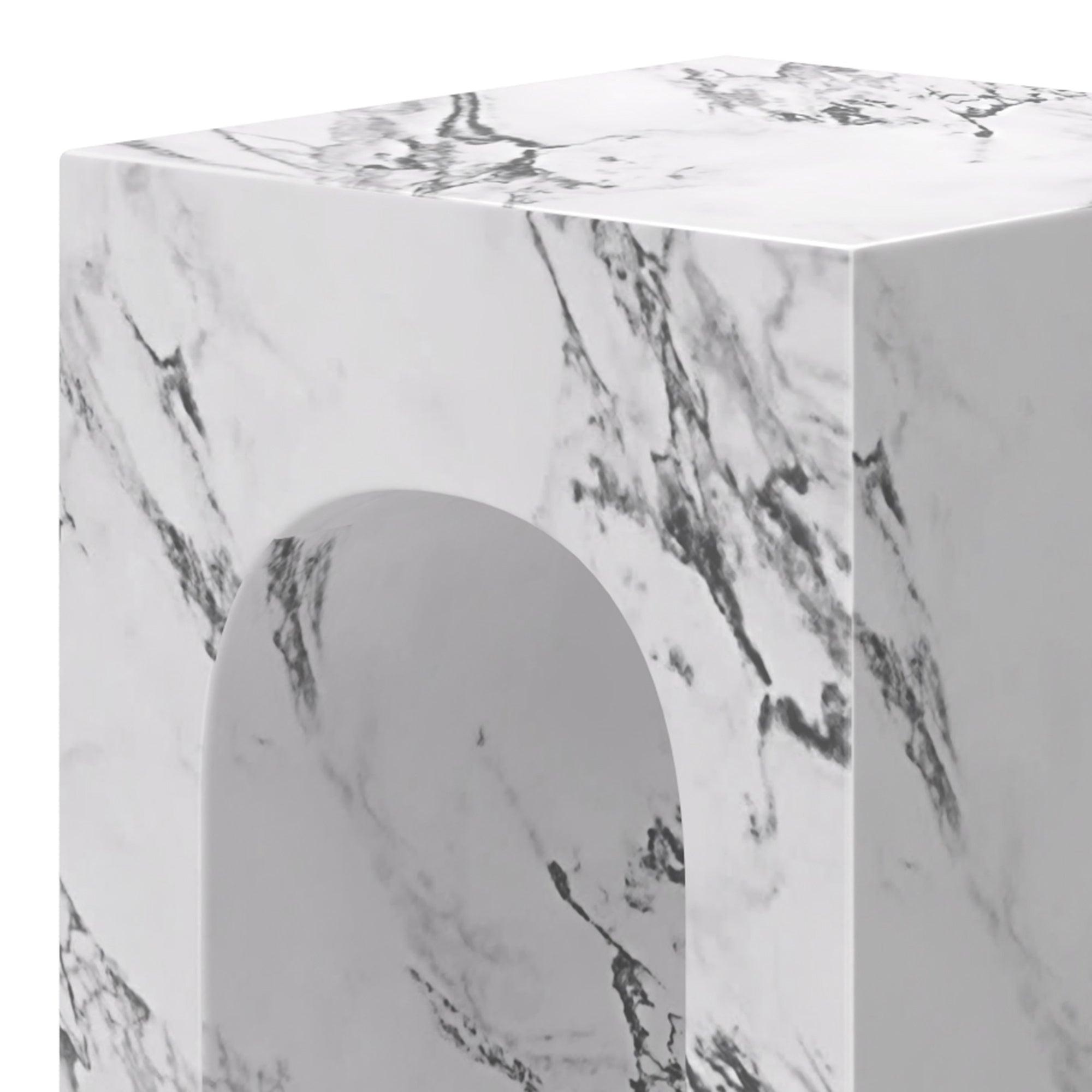 Atticus Accent Table Bulgari White
