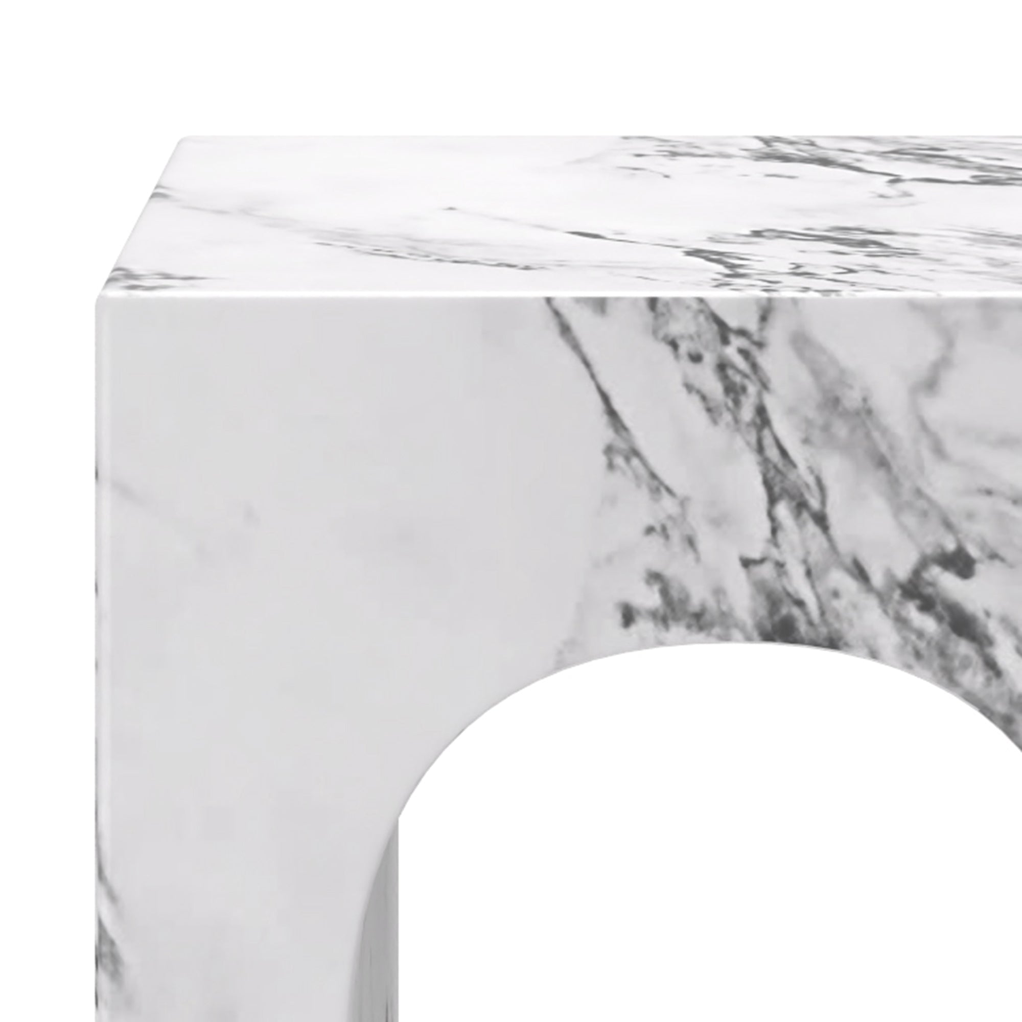 Atticus Accent Table Bulgari White