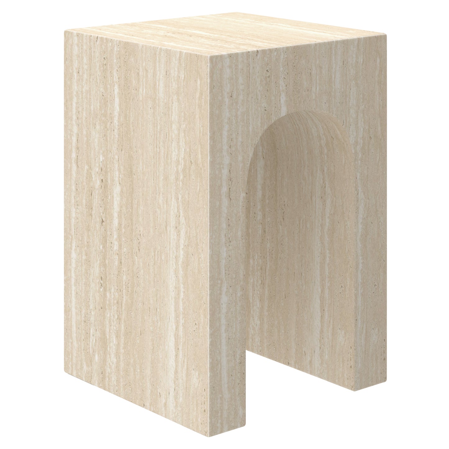 ATTICUS-ACCENT TABLE-TRAVERTINE