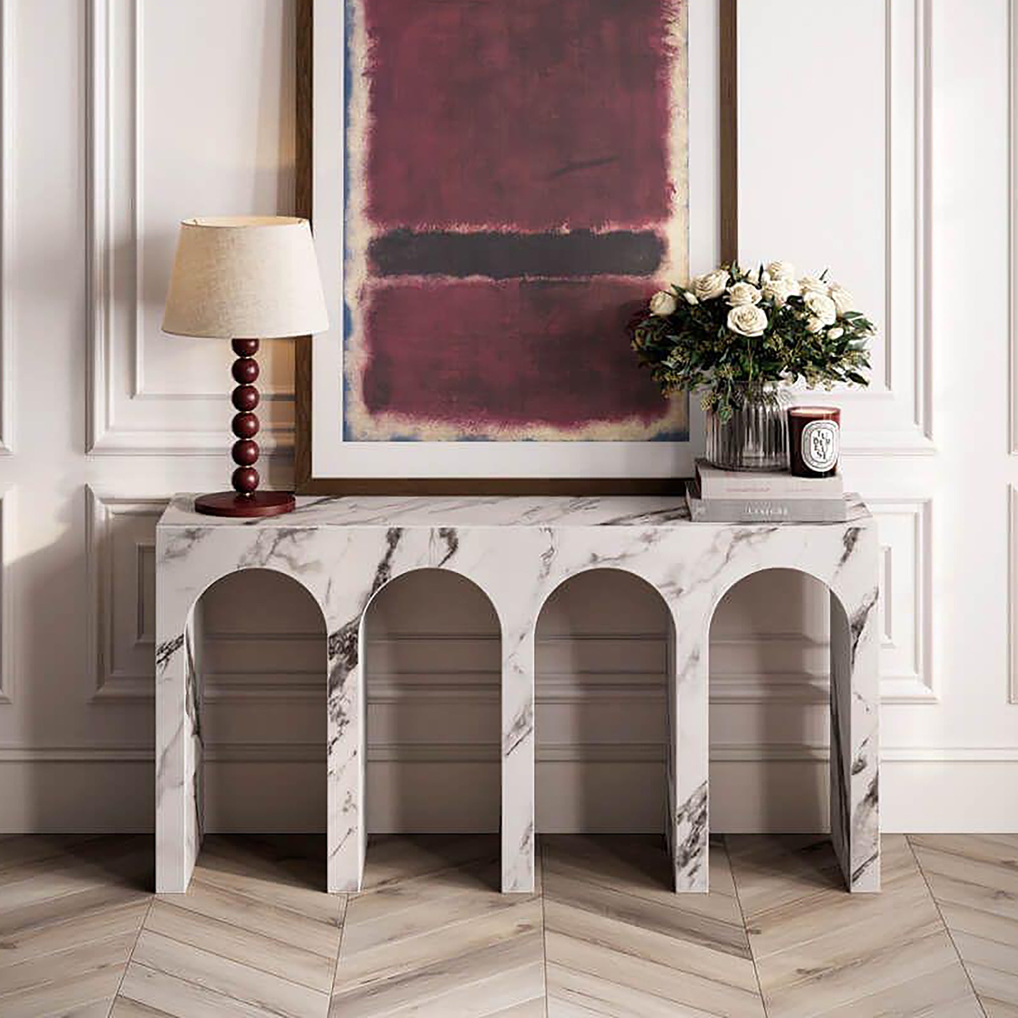 Atticus Grand Console Bulgari White