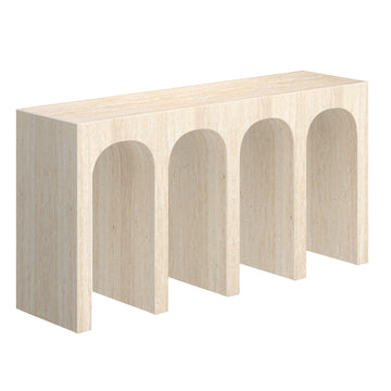 Atticus Grand Console Travertine