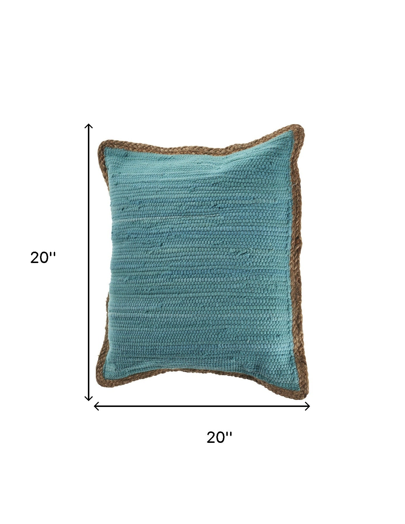 Gray And Natural Cotton And Jute Throw Pillows