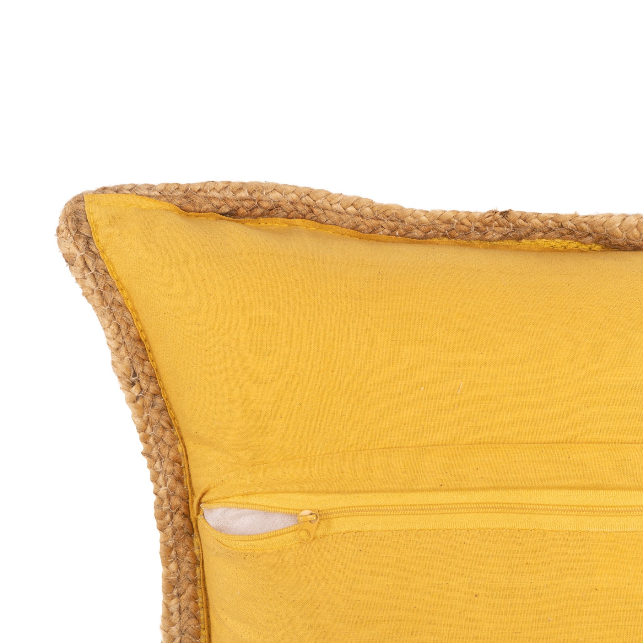 Gray And Natural Cotton And Jute Throw Pillows