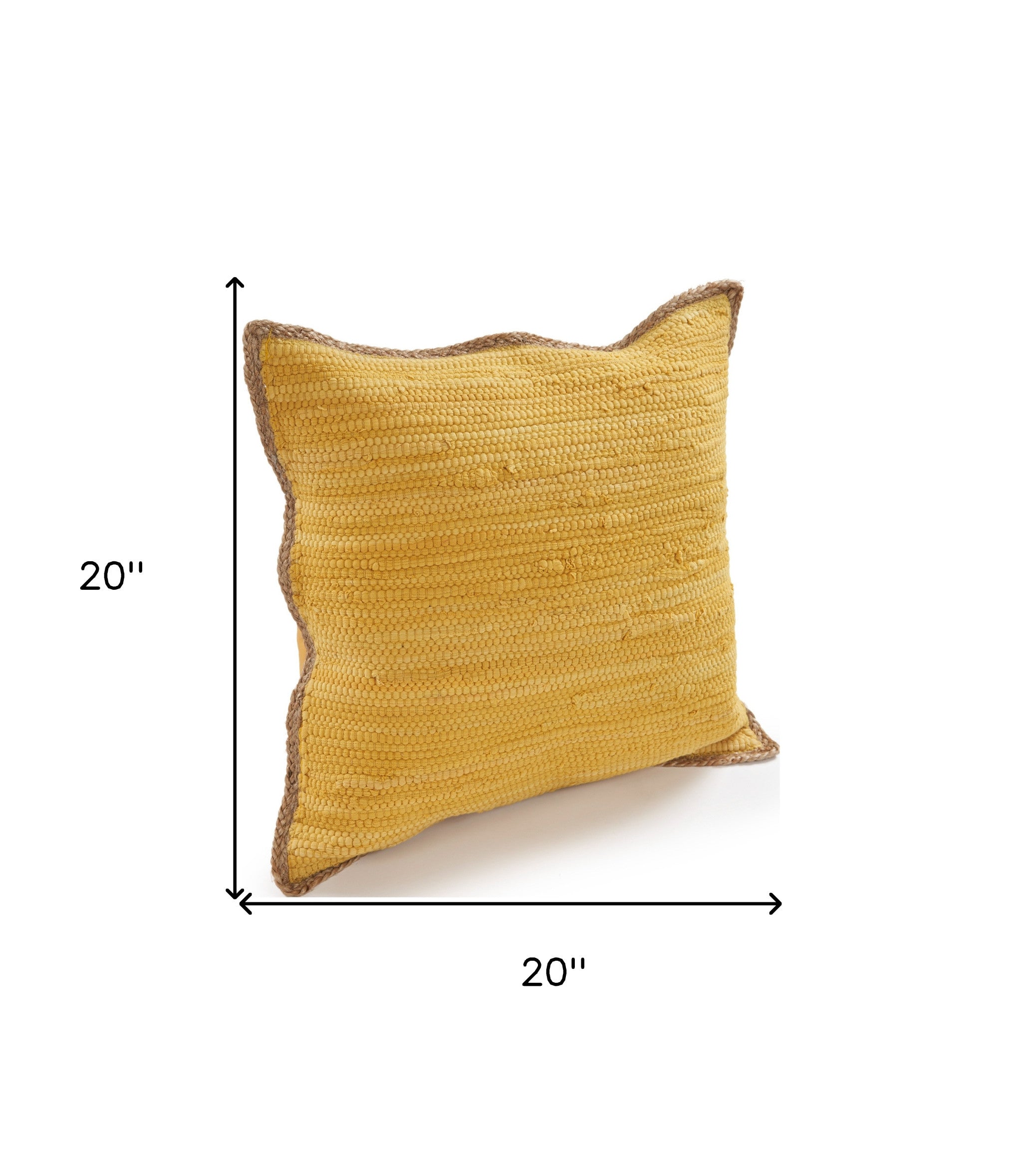 Gray And Natural Cotton And Jute Throw Pillows