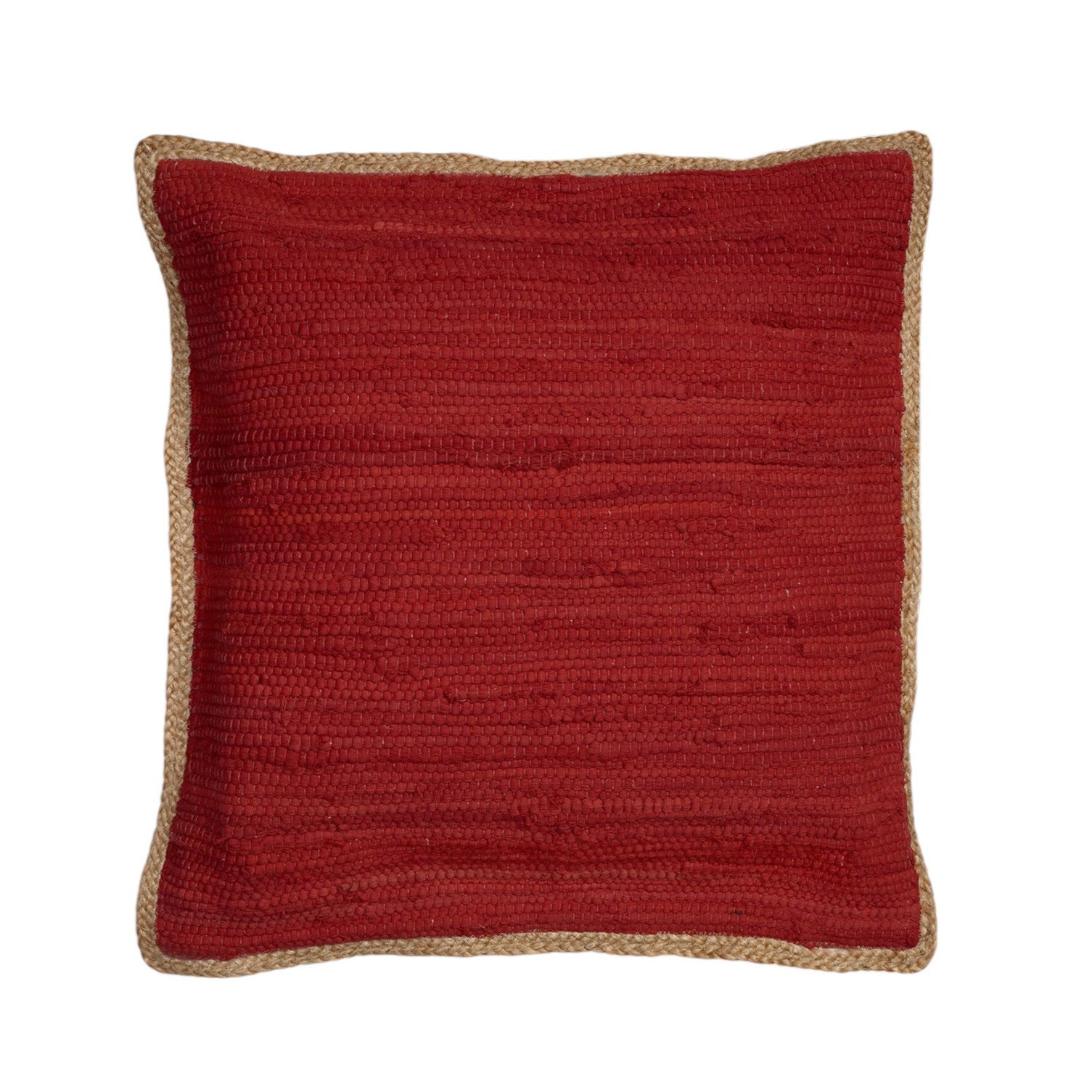 Gray And Natural Cotton And Jute Throw Pillows