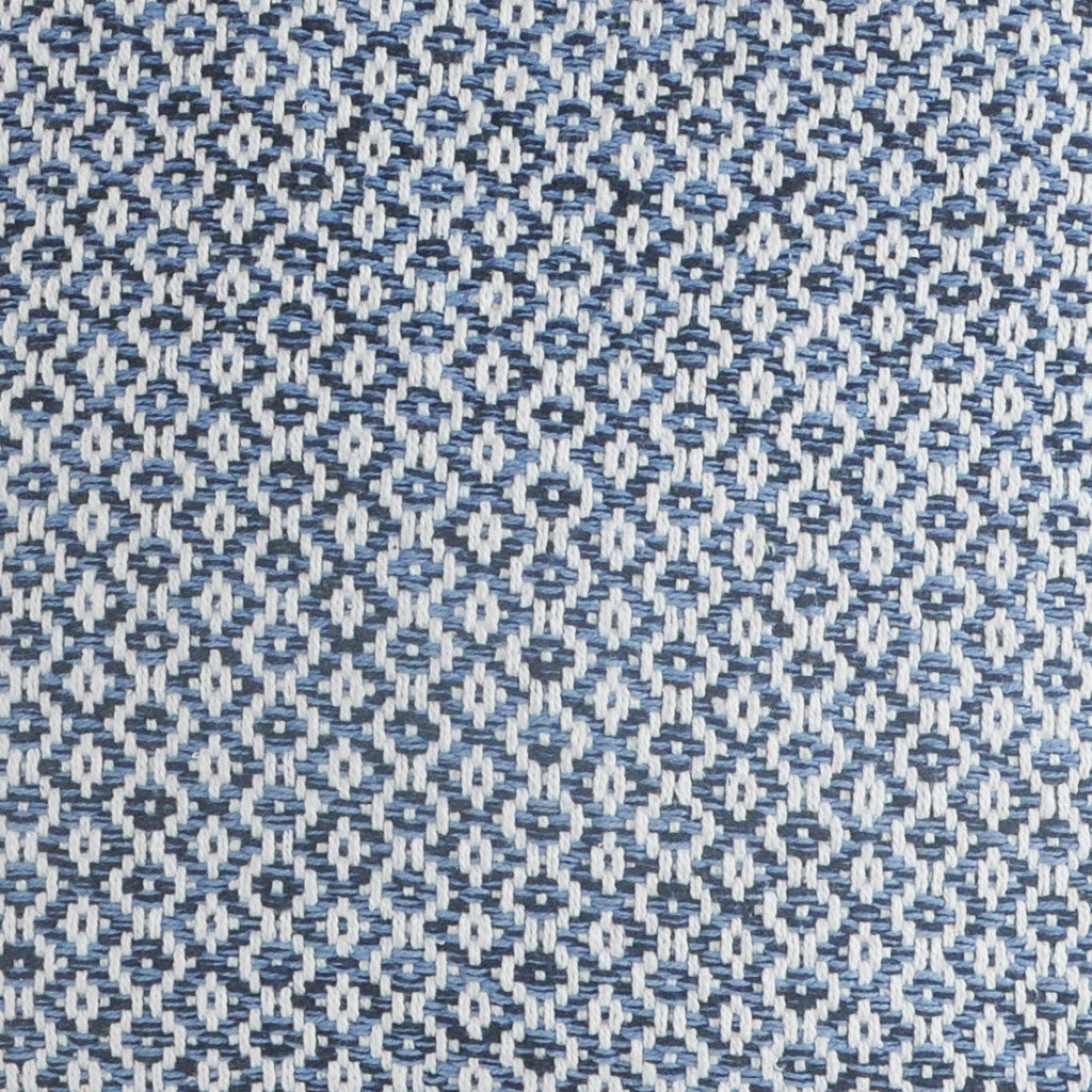 Blue Chevron Cotton Throw Pillows