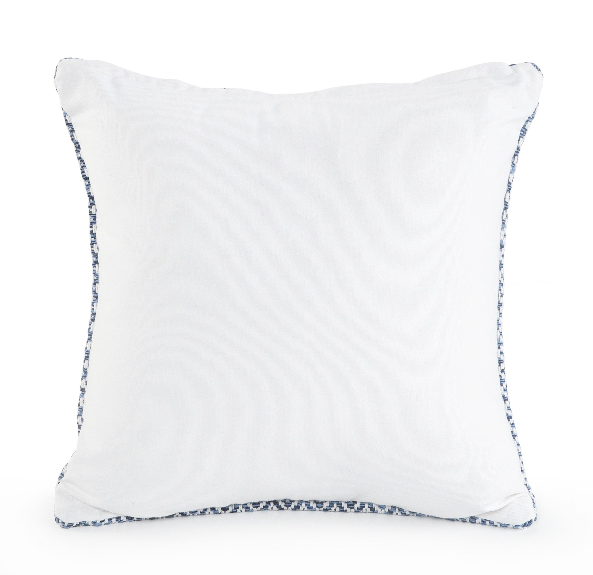Blue Chevron Cotton Throw Pillows