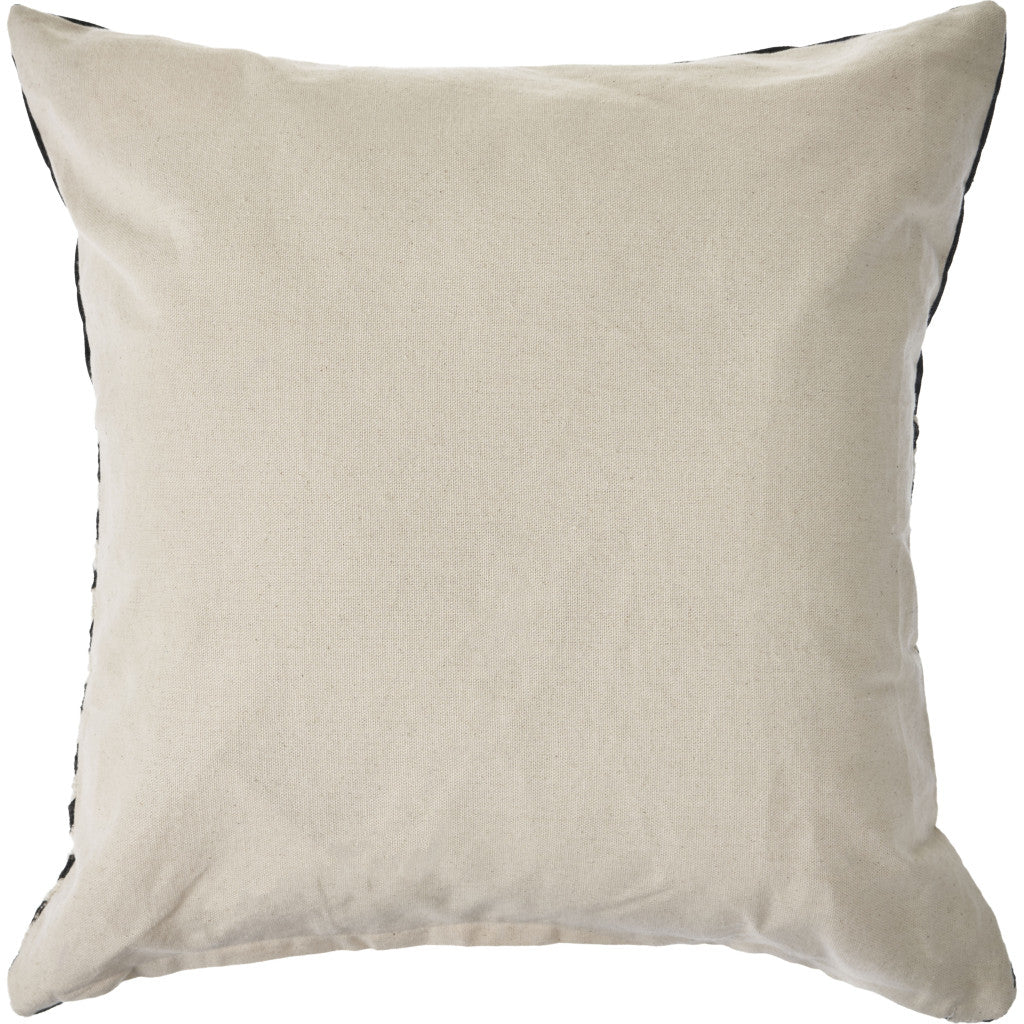 Black and White Chevron Cotton Throw Pillows With Tassels