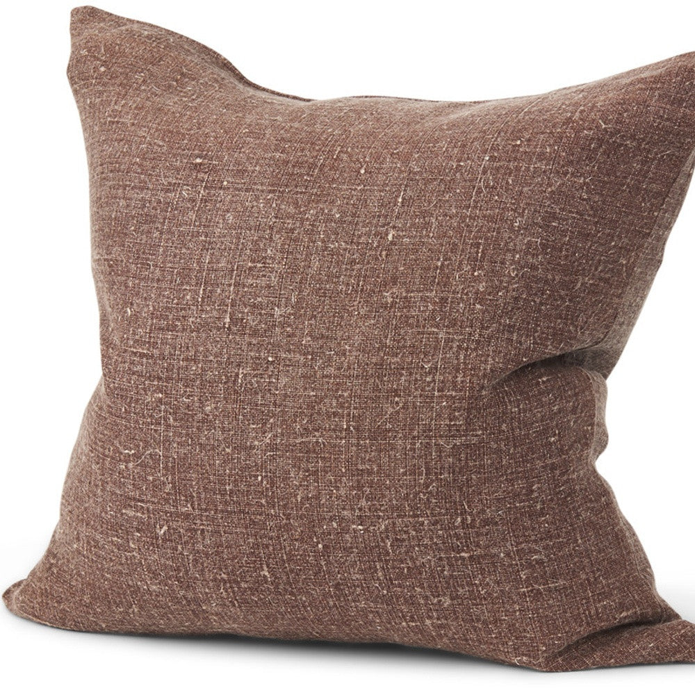 Linen Throw Pillow with Texture