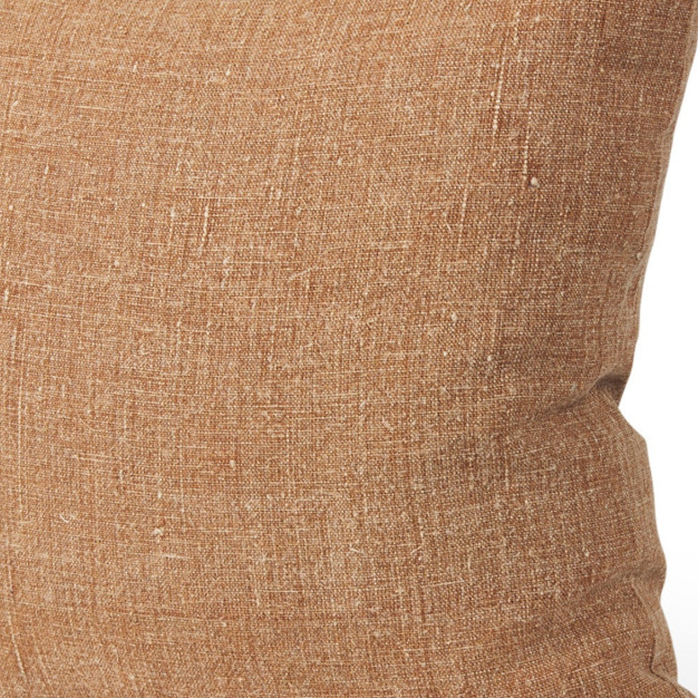 Linen Throw Pillow with Texture
