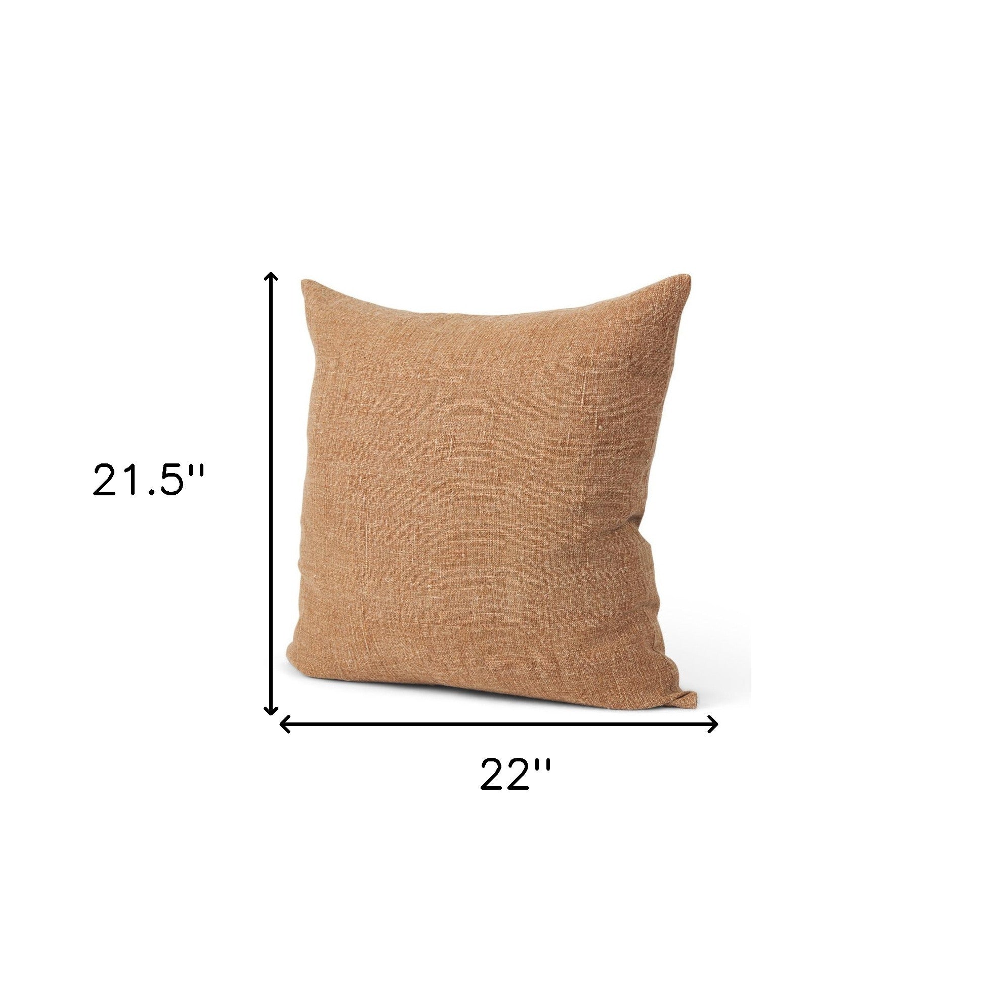 Linen Throw Pillow with Texture