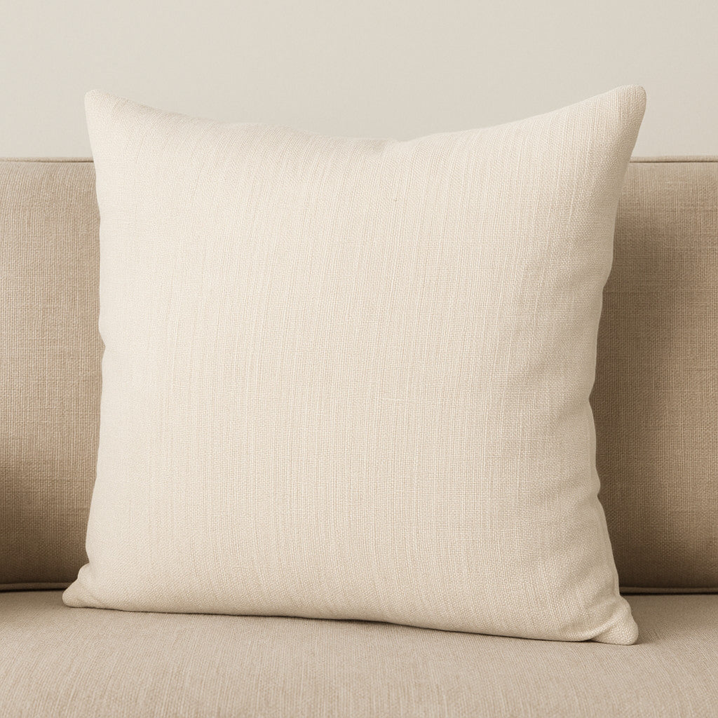 Linen Throw Pillow with Texture