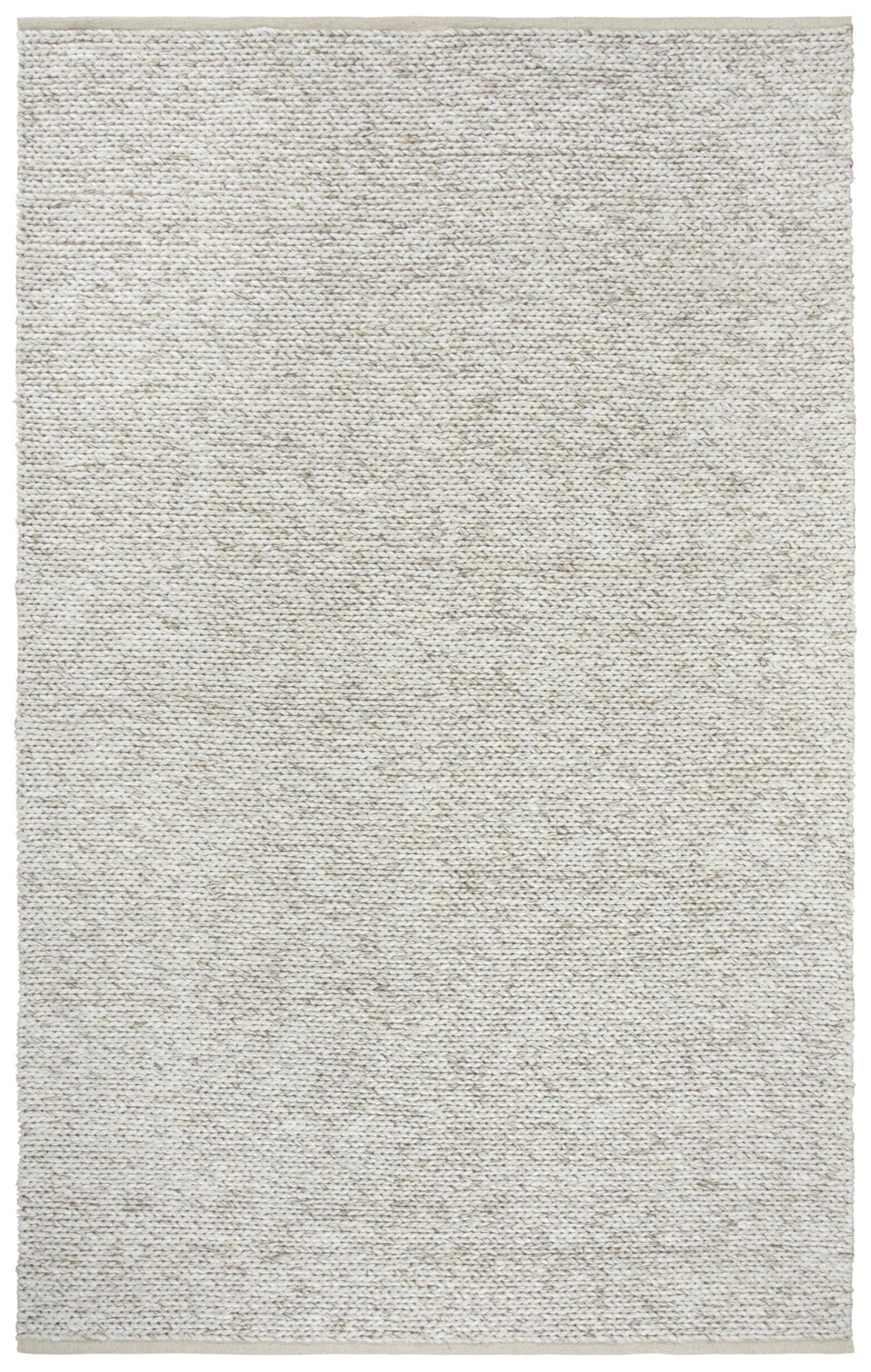 Beige Brown And Ivory Wool Hand Woven Area Rug