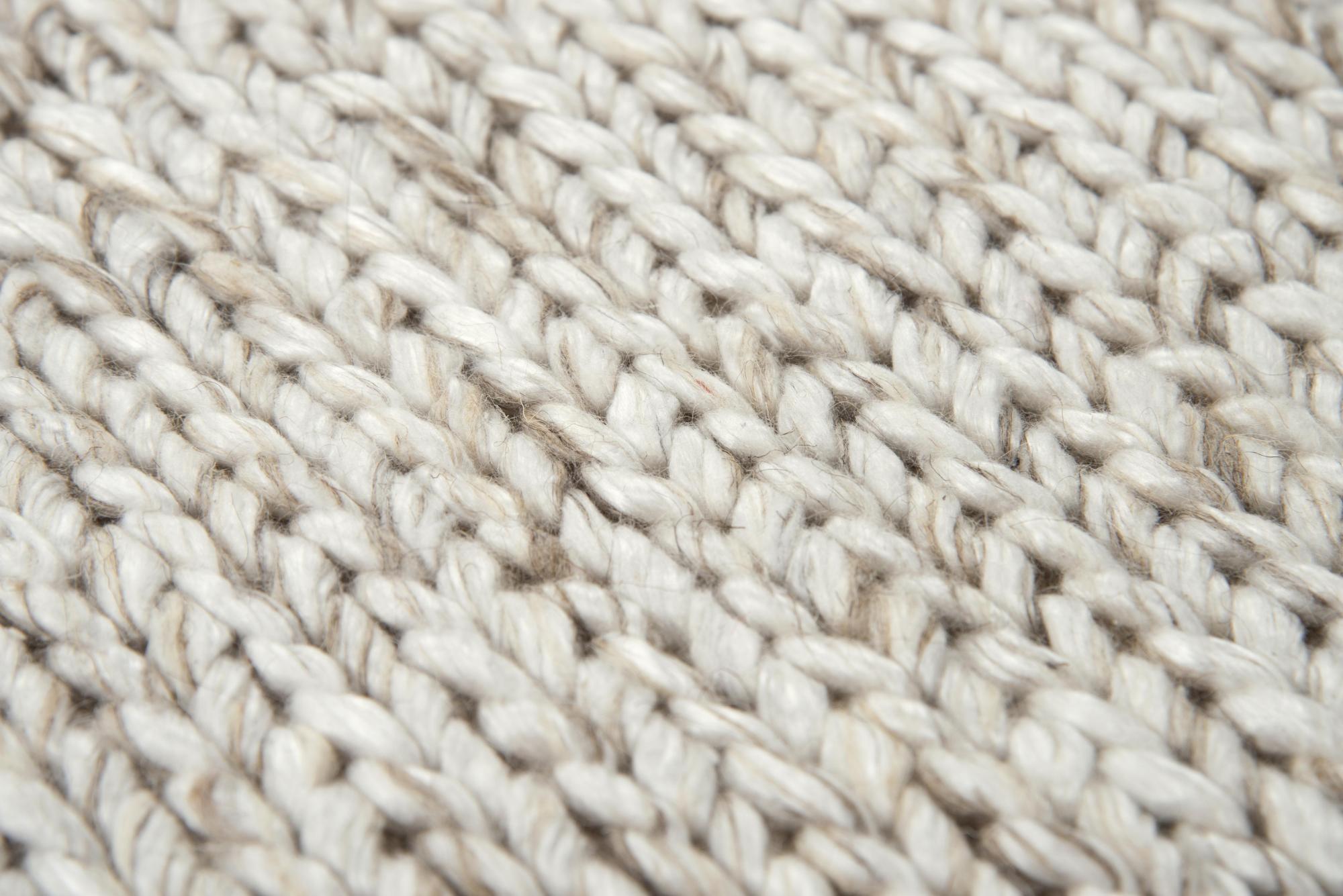 Beige Brown And Ivory Wool Hand Woven Area Rug