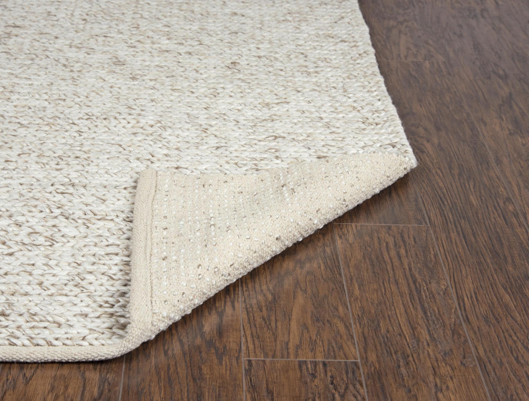 Beige Brown And Ivory Wool Hand Woven Area Rug