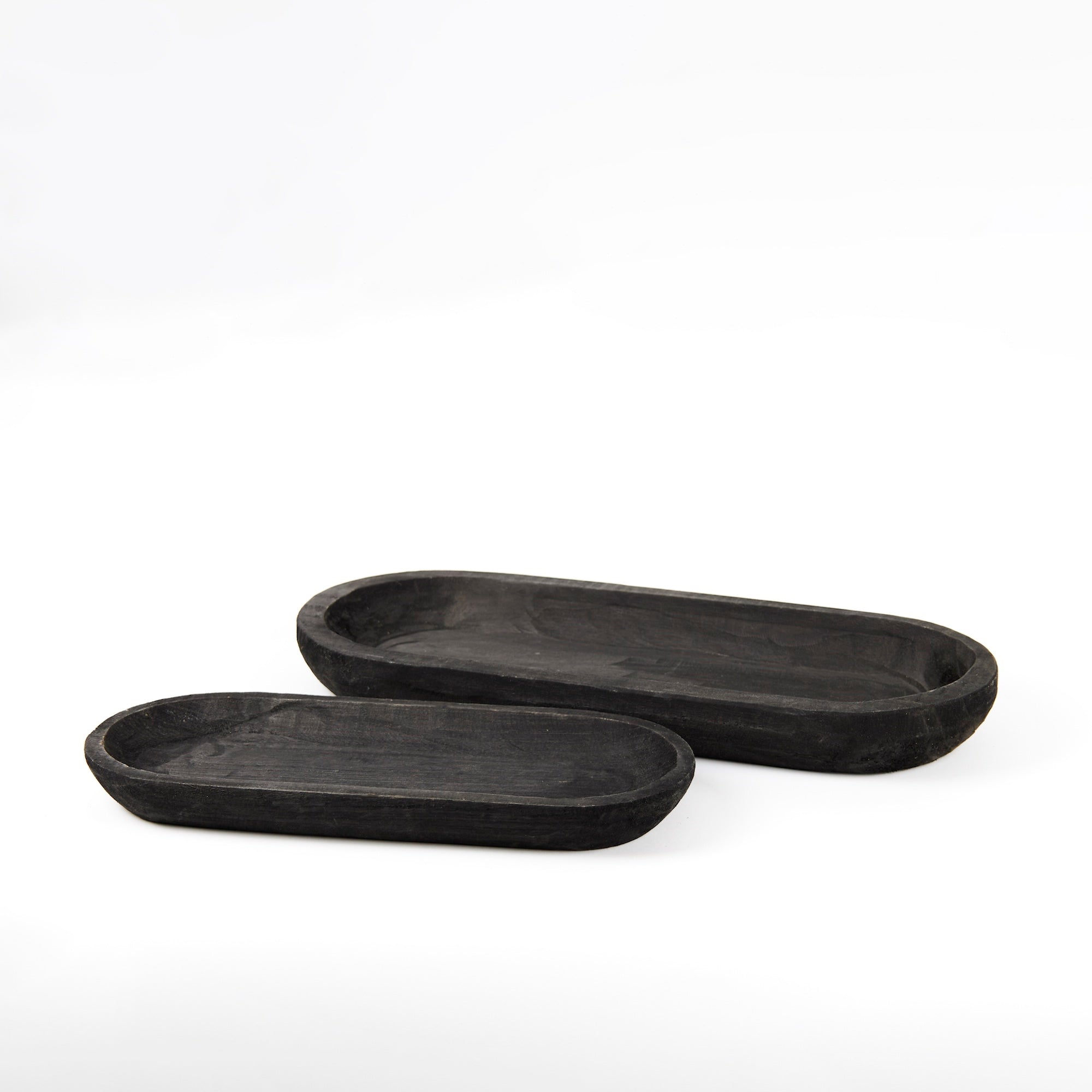 Wooden Dough Bowl Design Tray Set