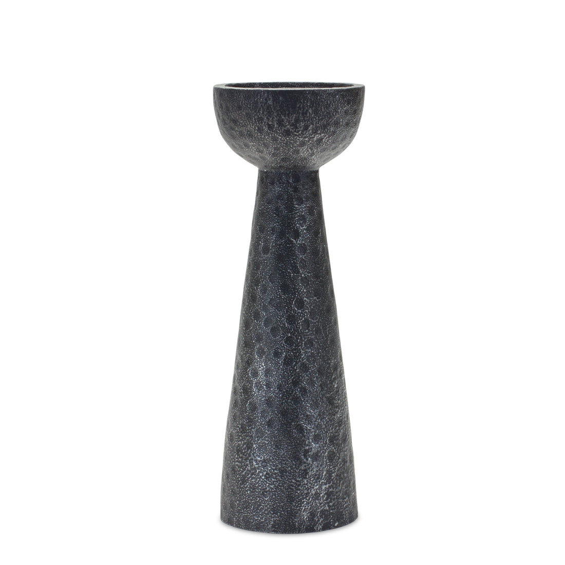 Hammered Design Candle Holder Set