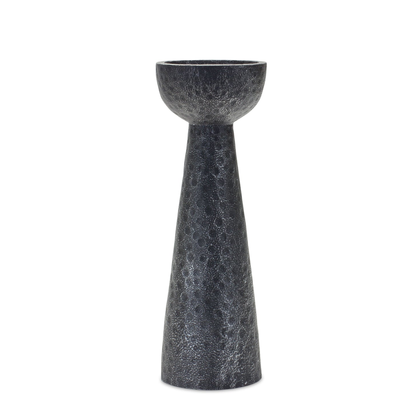 Hammered Design Candle Holder Set