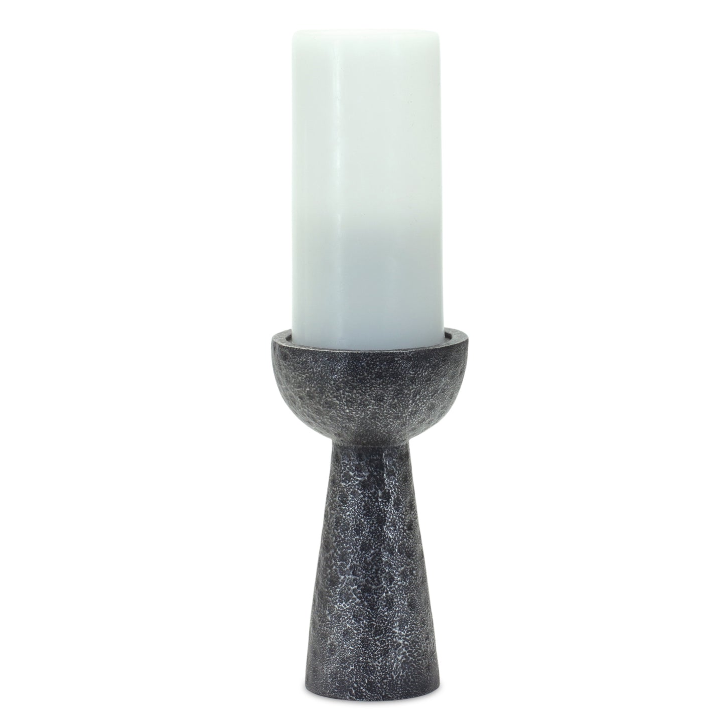 Hammered Design Candle Holder Set