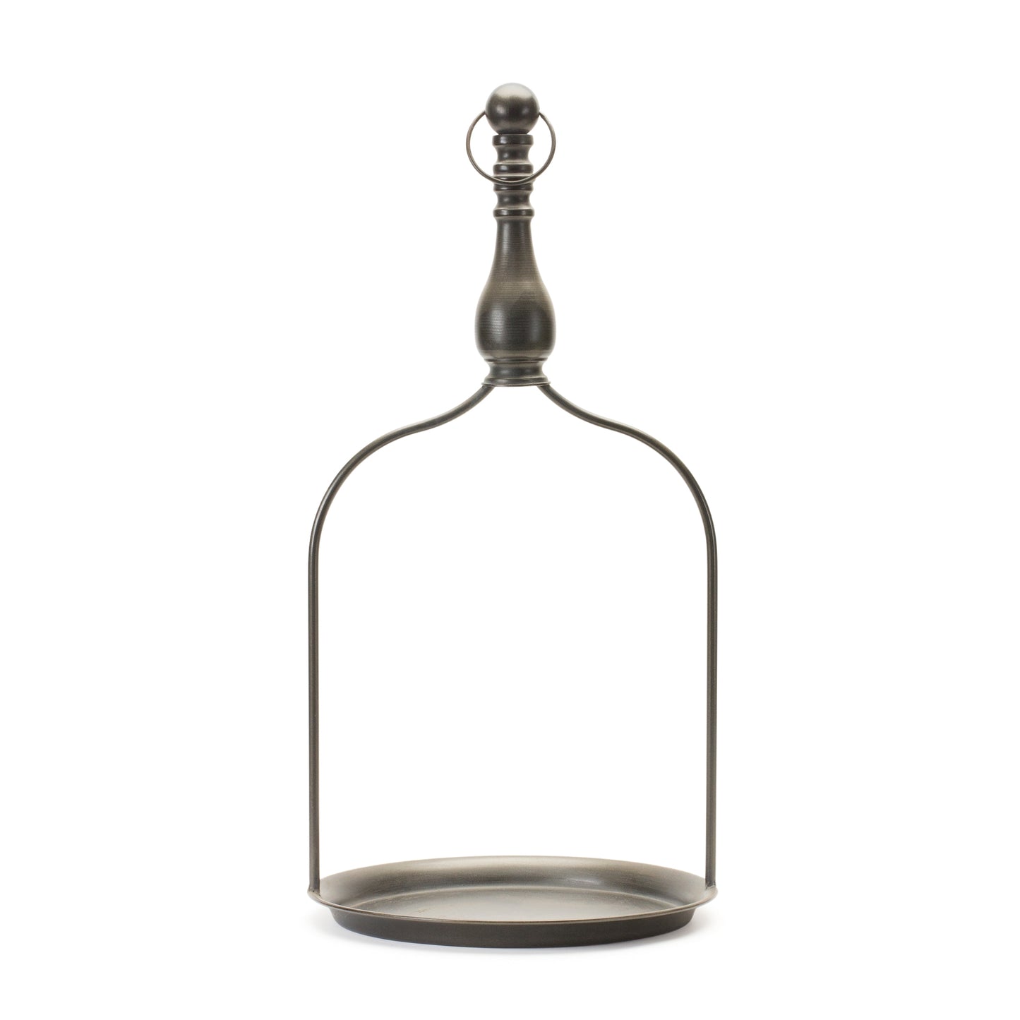 Vintage Metal Plate Candle Holder