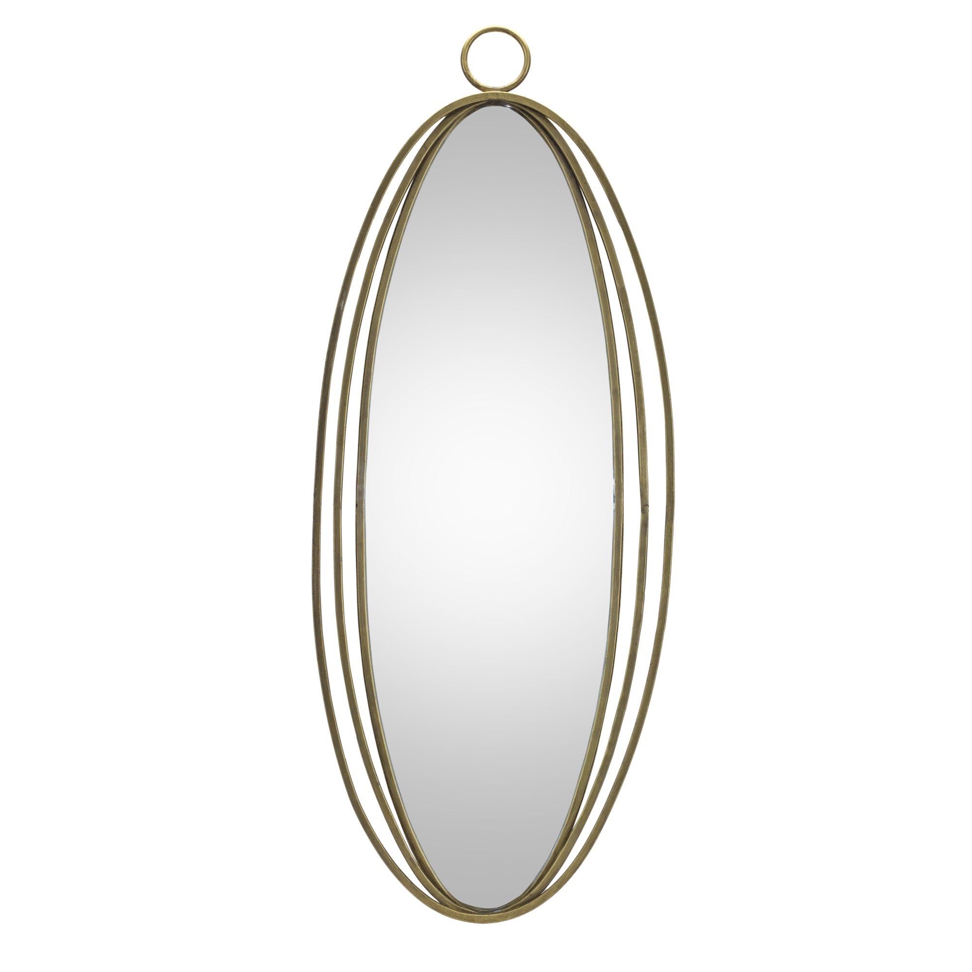 Iron Oval Wall Mirror