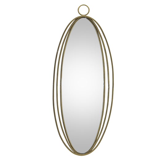 Iron Oval Wall Mirror