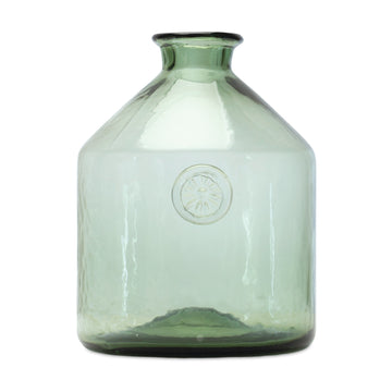 Sage Glass Bottle Neck Vase
