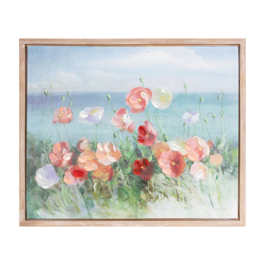 Framed Floral Canvas Art
