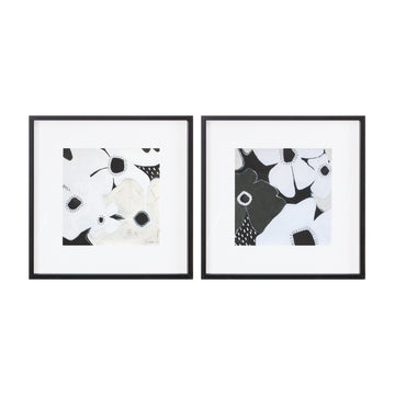 Framed Anemone Floral Print Set