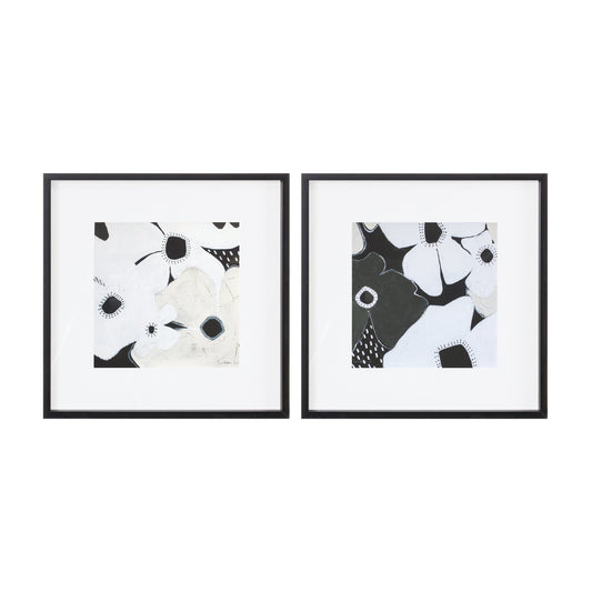 Framed Anemone Floral Print Set
