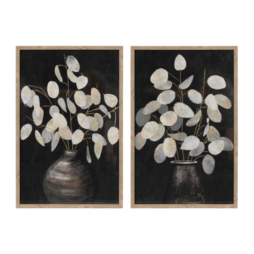 Beige Eucalyptus Print Set