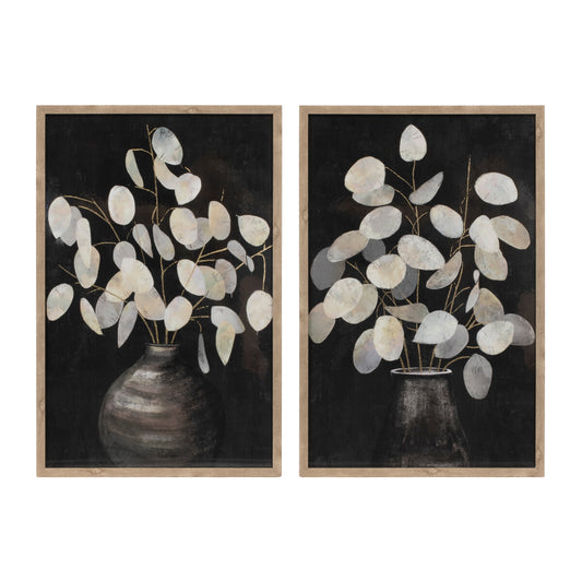 Beige Eucalyptus Print Set