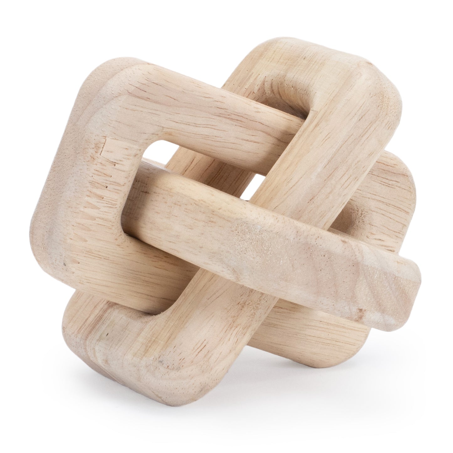 Oak Wood Square Link Décor Set