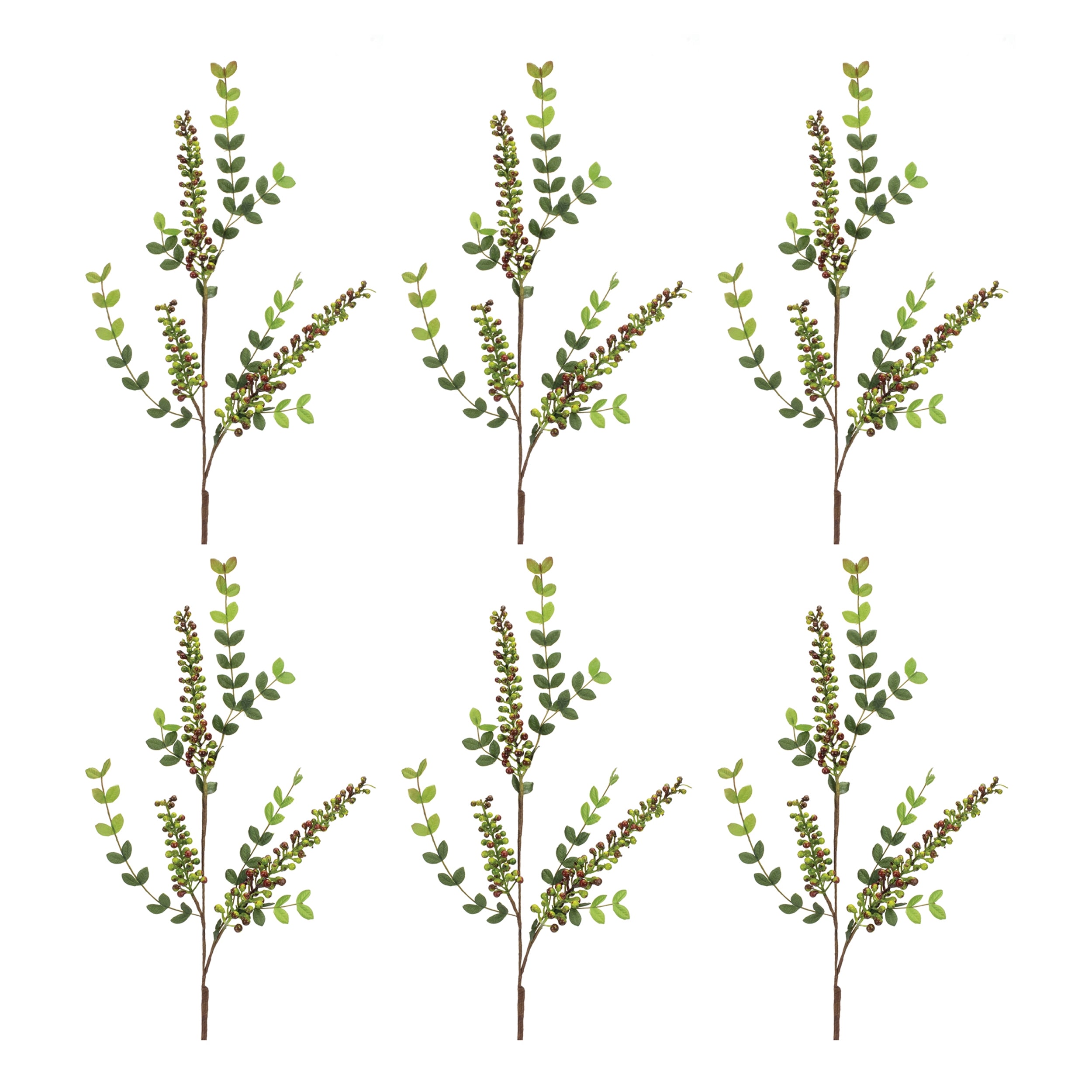 Variegated Red Berry Foliage Spray Set