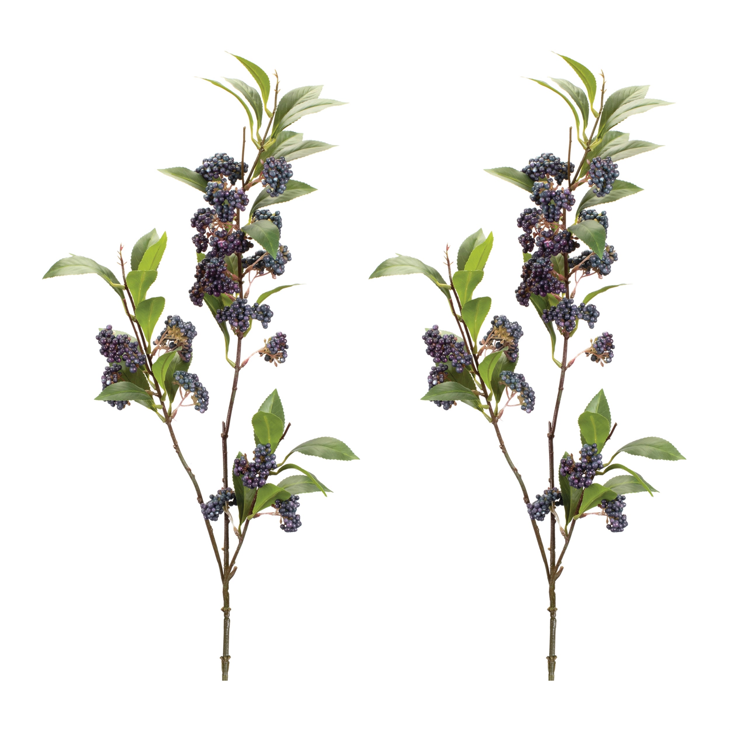 Mini Berry Foliage Branch Set