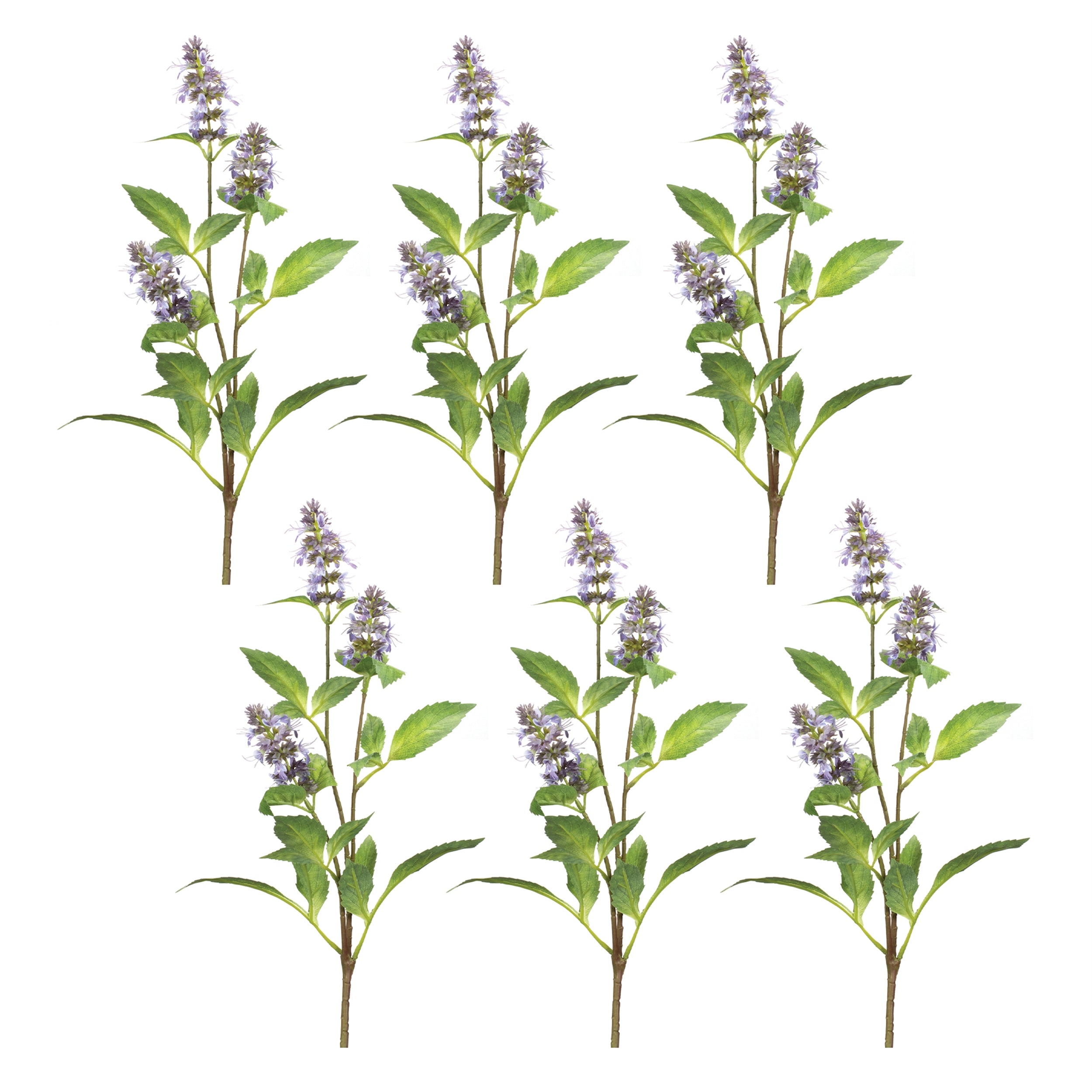 Purple Buddleia Floral Stem Set