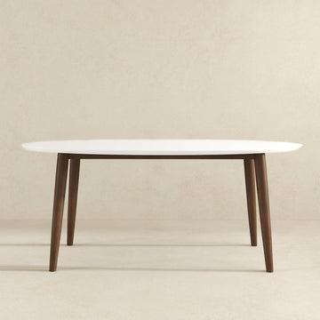 Ada Mid Century Modern Style Oval Dining Table