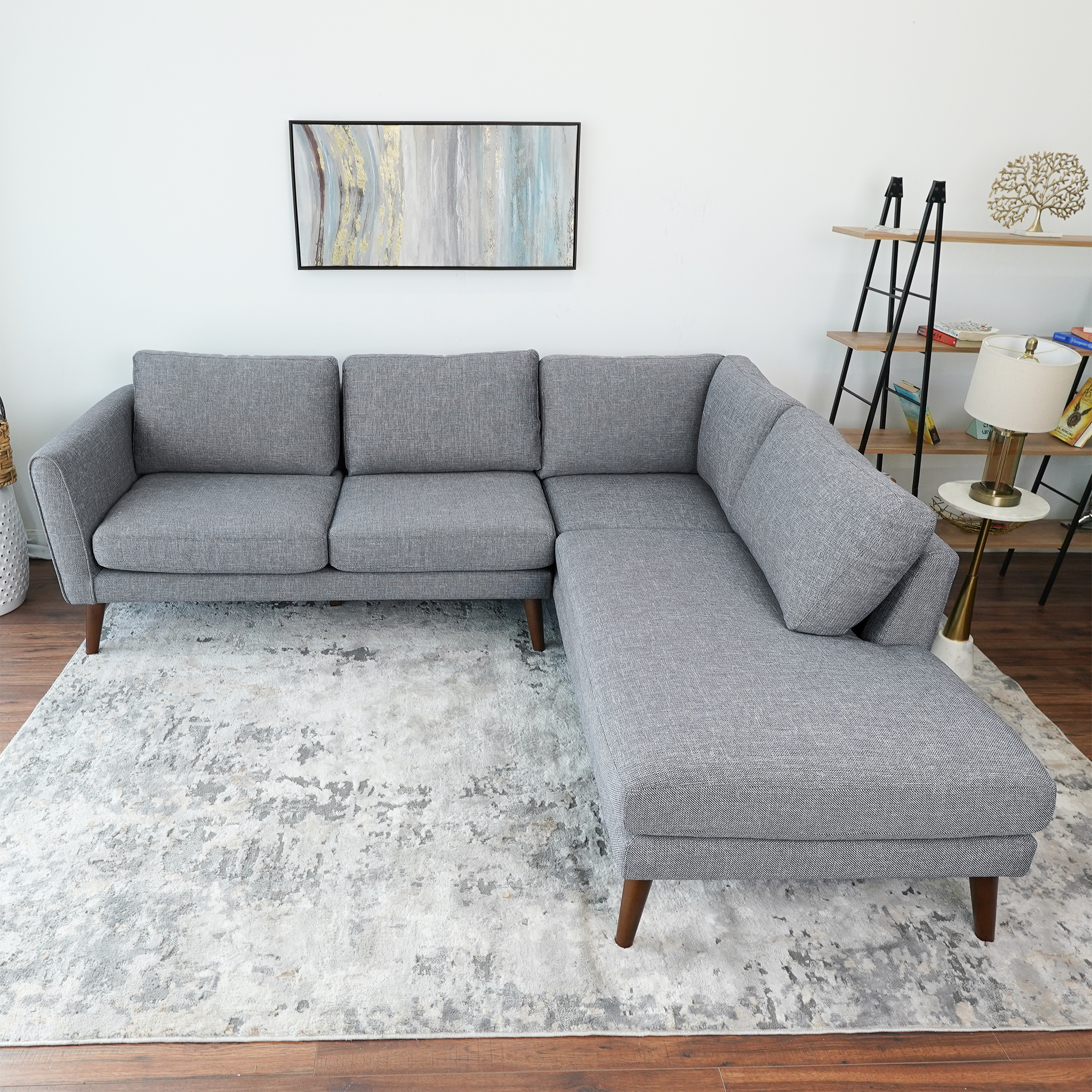 Benson Grey Sectional Sofa