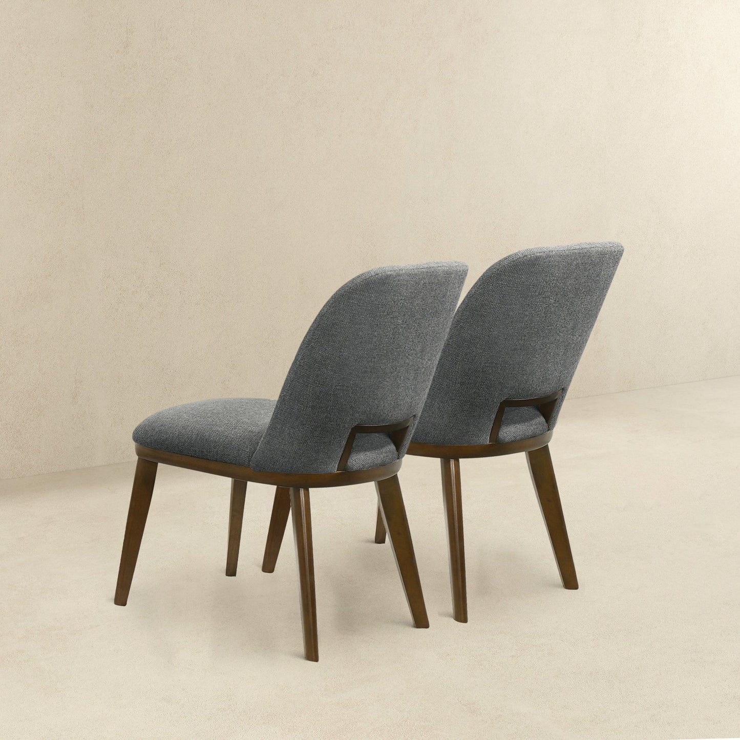 Blake Dark Grey Fabric Dining Chairs