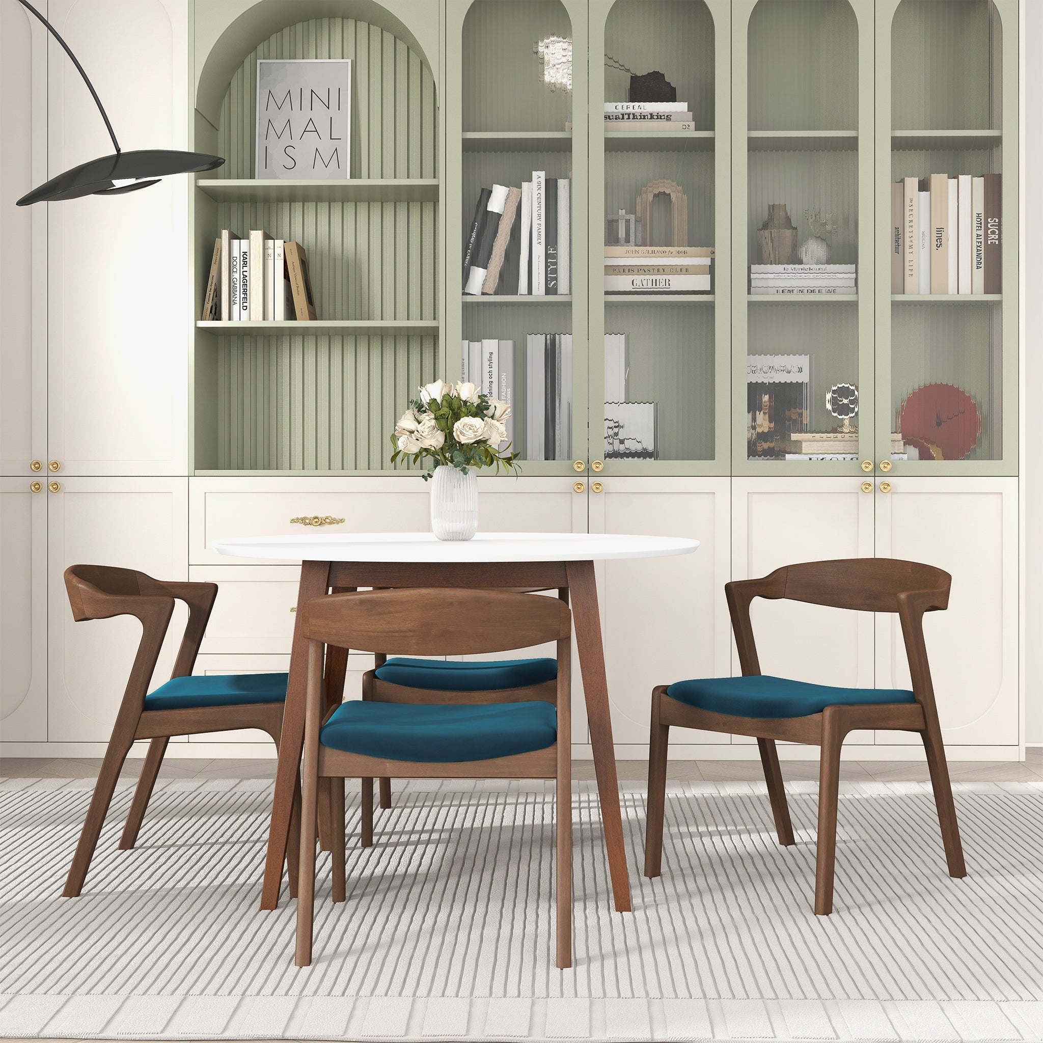 Dakota Blue Velvet Dining Chairs