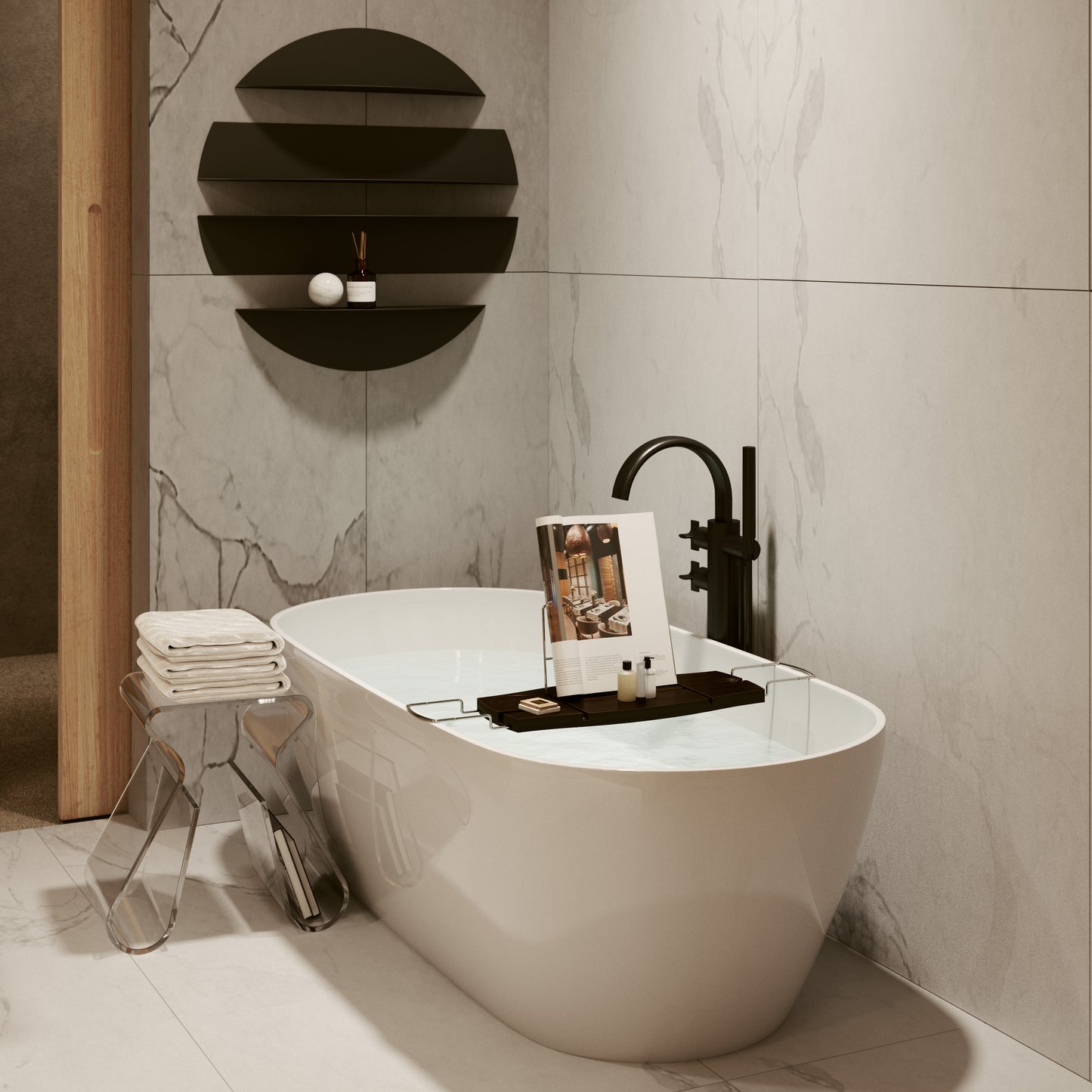 Solis Decorative Metal Floating Wall Shelves