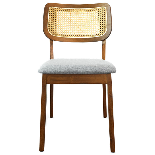 Kaden Dark Gray Linen Dining Chairs
