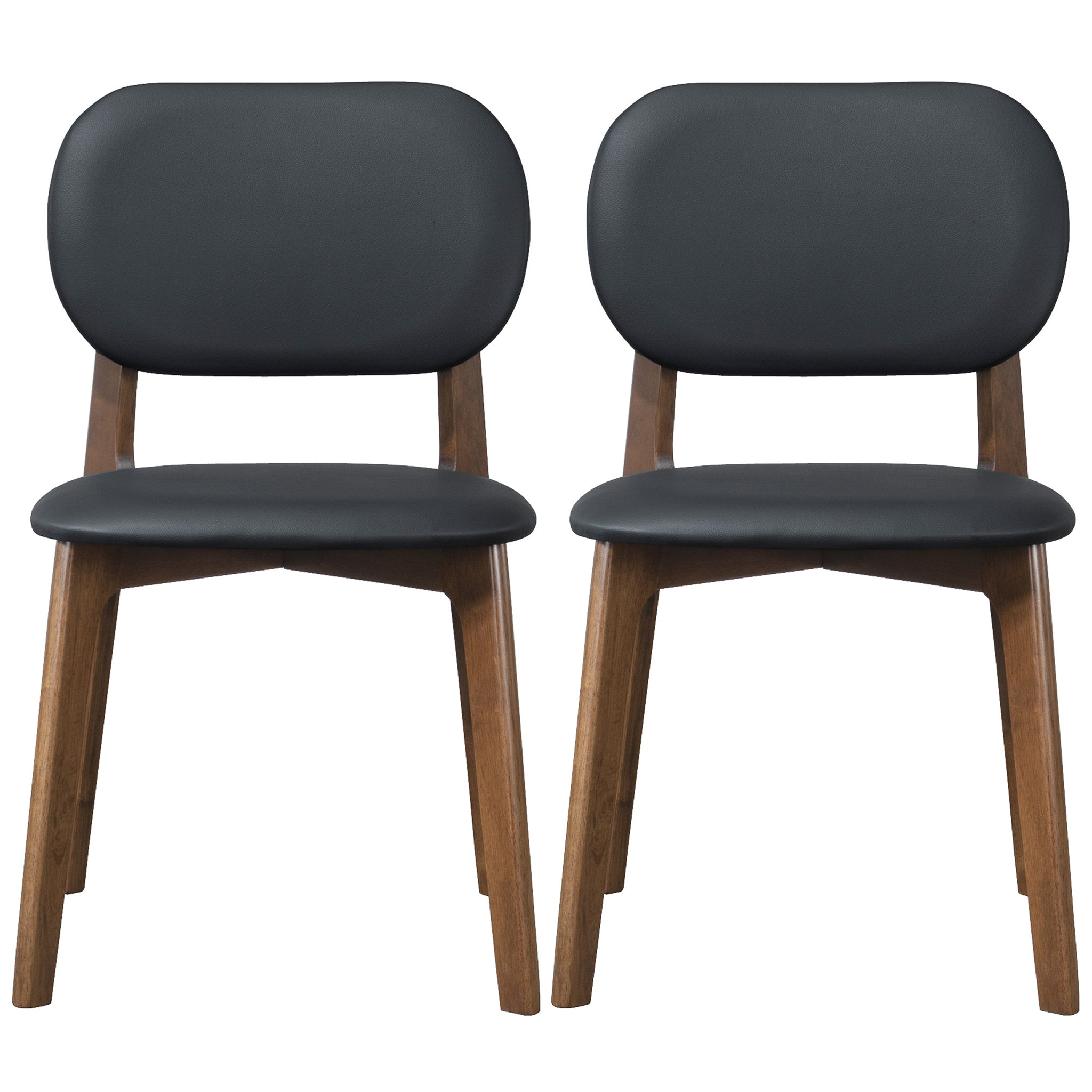 Kelsey  Black Leather Dining Chairs