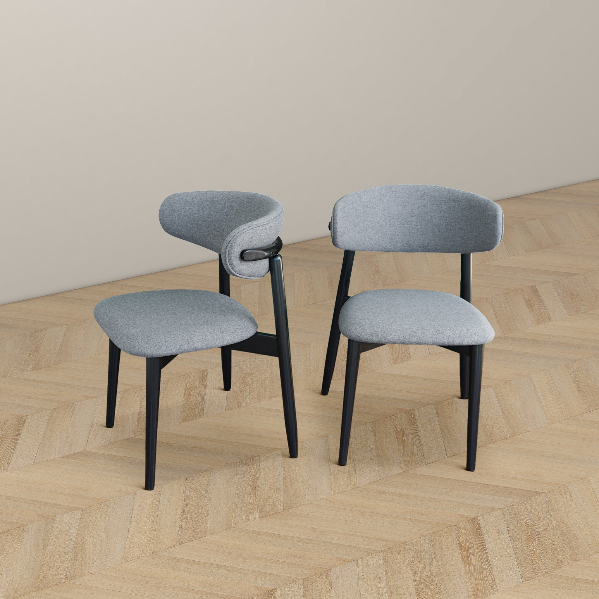 Korbin Grey Fabric Dining Chair
