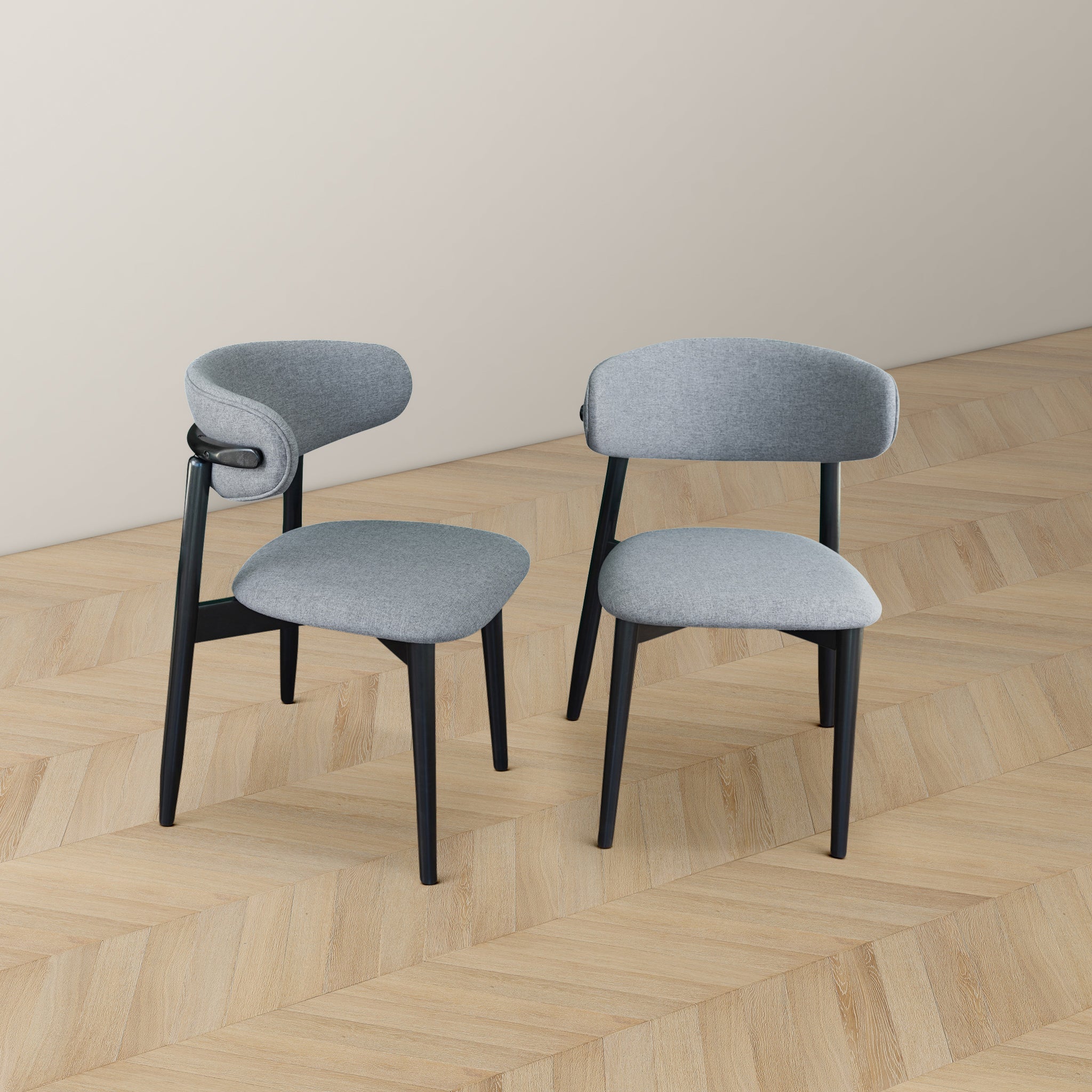 Korbin Grey Fabric Dining Chair